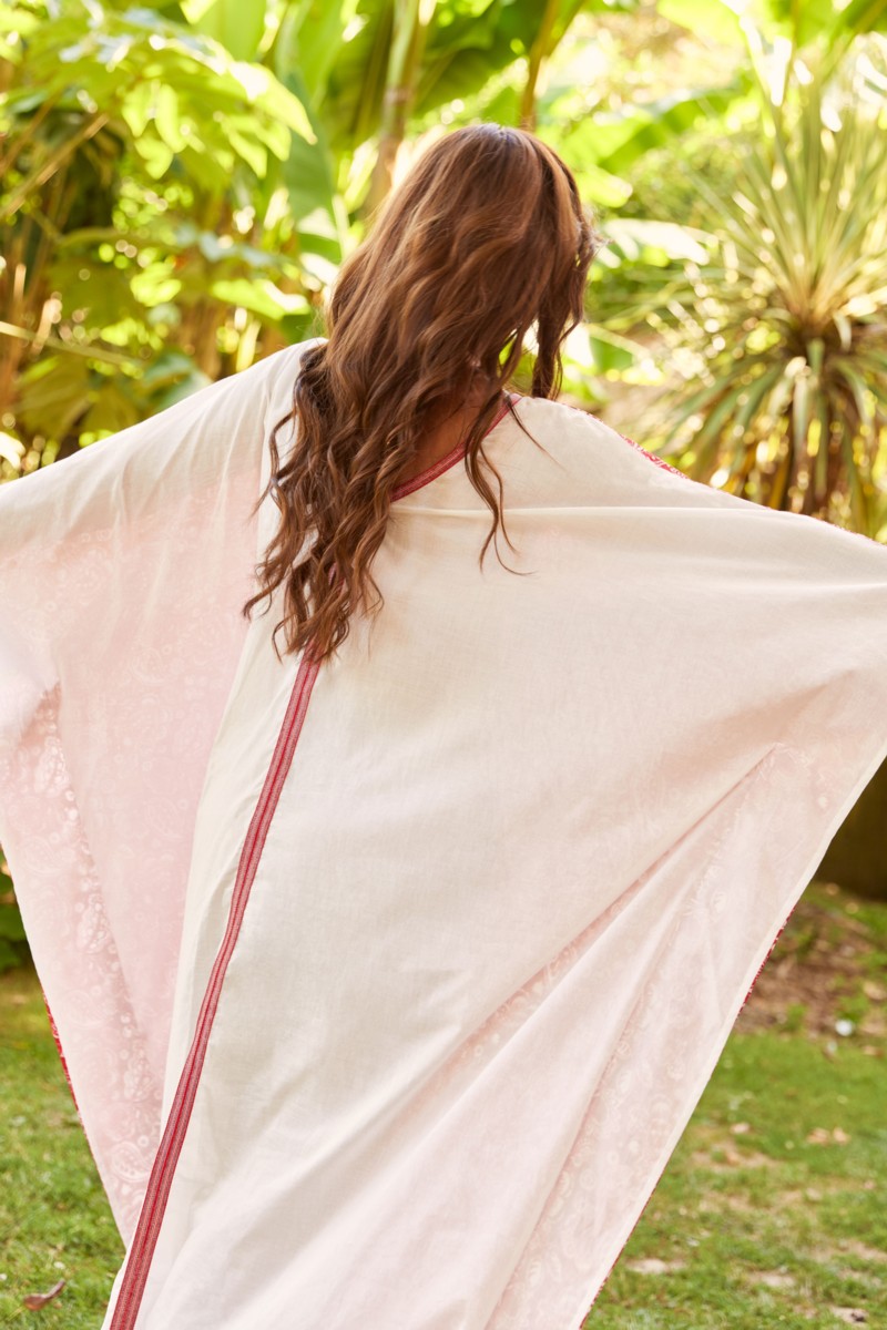 Robe caftan recto-verso « joie »